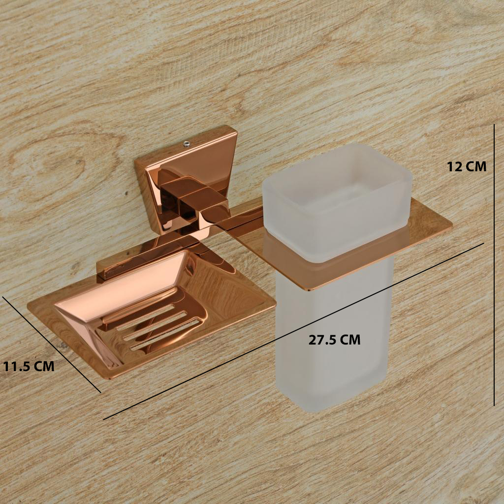 AR-509 SOAP DISH + TUMBLER HOLDER,Stainless Steel (304) - Image 6