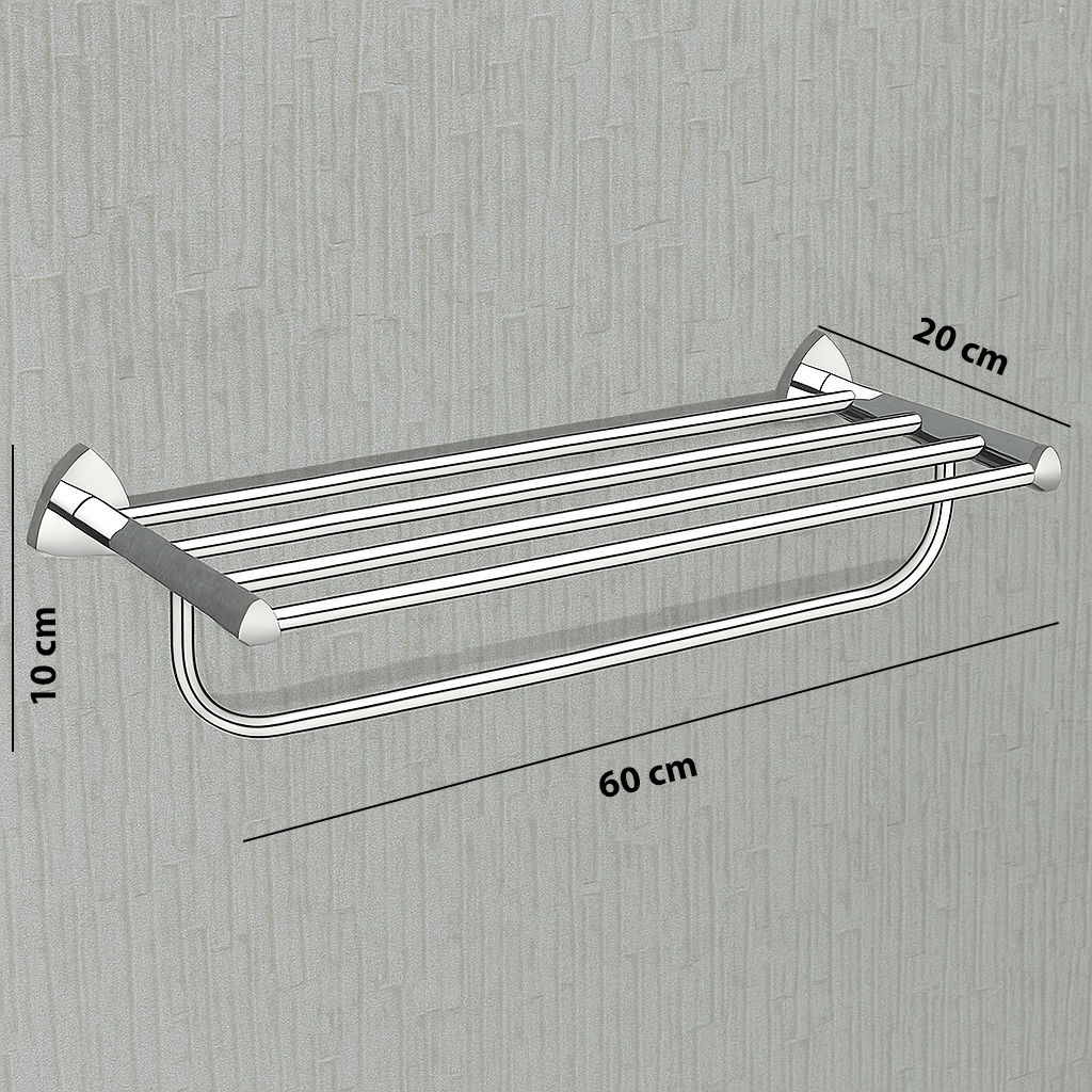 D-702 TOWEL RACK CHROME, (BRASS) - Image 6