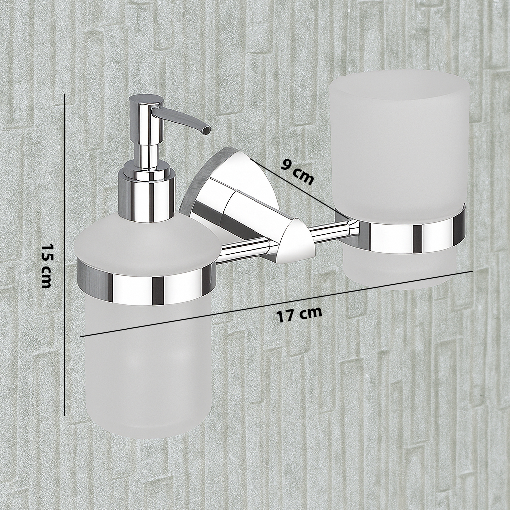 D-713 LIQUID DISPENCE+TUMBLER HOLDER (BRASS) - Image 6