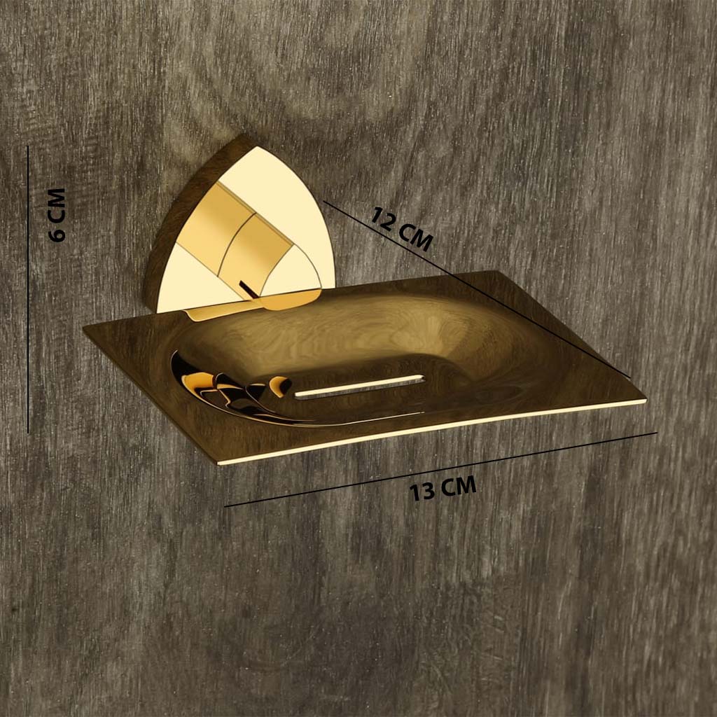 D-703 BRASS SOAP DISH (GOLD),(BRASS) - Image 6