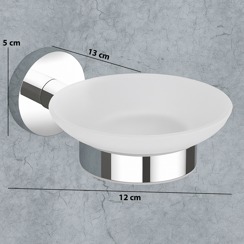 G-1412 GLASS SOAP DISH,(BRASS) - Image 7