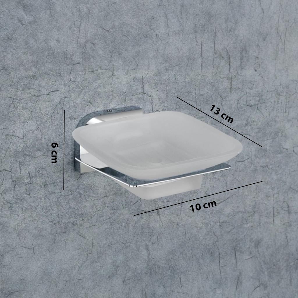 F-1107 GLASS SOAP DISH,(BRASS) - Image 4