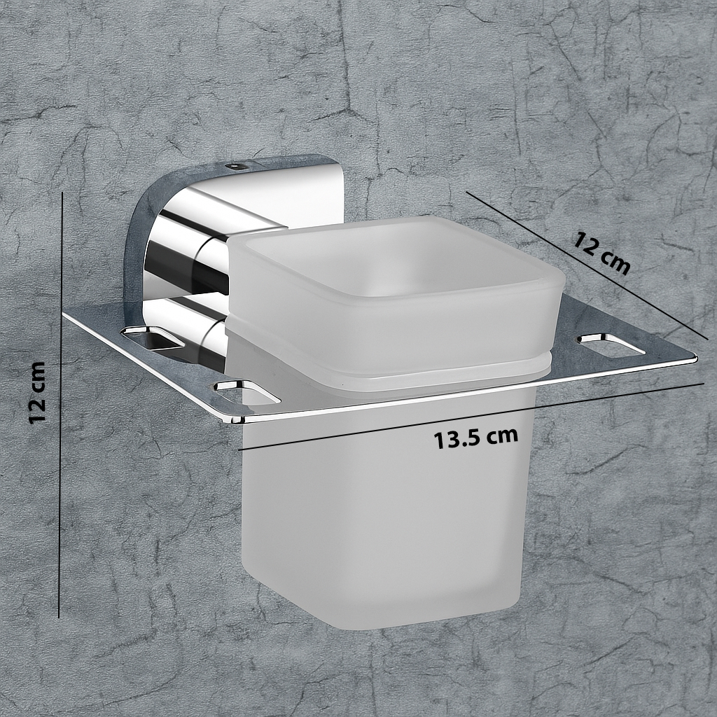 F-1112 GLASS TUMBLER HOLDER (CHROME),(BRASS) - Image 3
