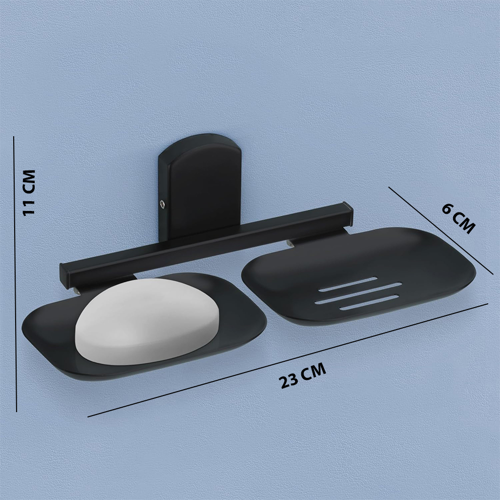 N-407 DOUBLE SOAP DISH (BLACK) Stainless Steel 304 - Image 7