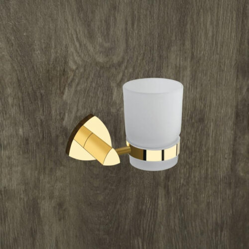 D-710 GLASS TUMBLER HOLDER (GOLD),(BRASS)