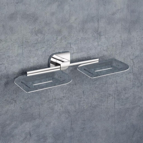 F-1108 DOUBLE SOAP DISH,(BRASS)
