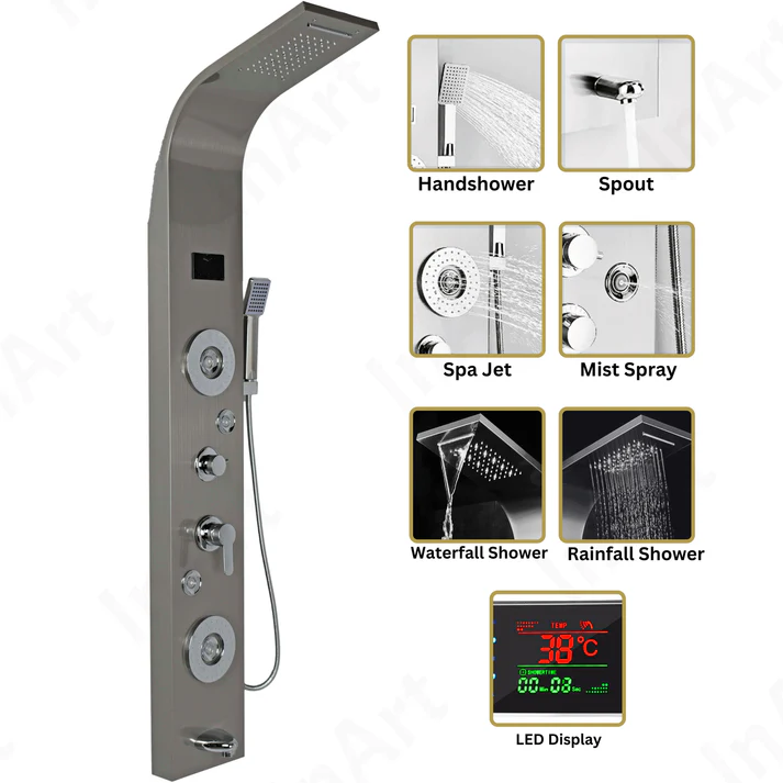 XY-006 XYLOAN 6 in One Tower System Shower Panel - Image 4
