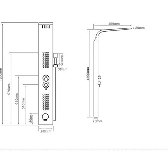 XY-008 XYLOAN Multifunctional Led Shower Panel - Image 3