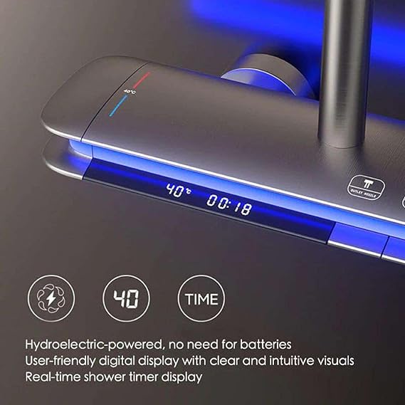 XY-106 XYLOAN luxury Digital Piano Shower Set with LED - Image 3