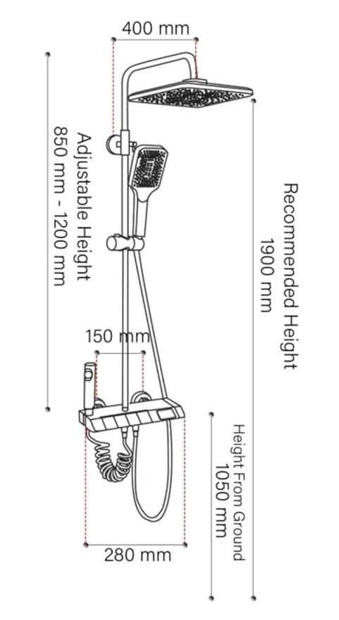 XY-109 XYLOAN Complete Comfort with Head Shower Set - Image 2