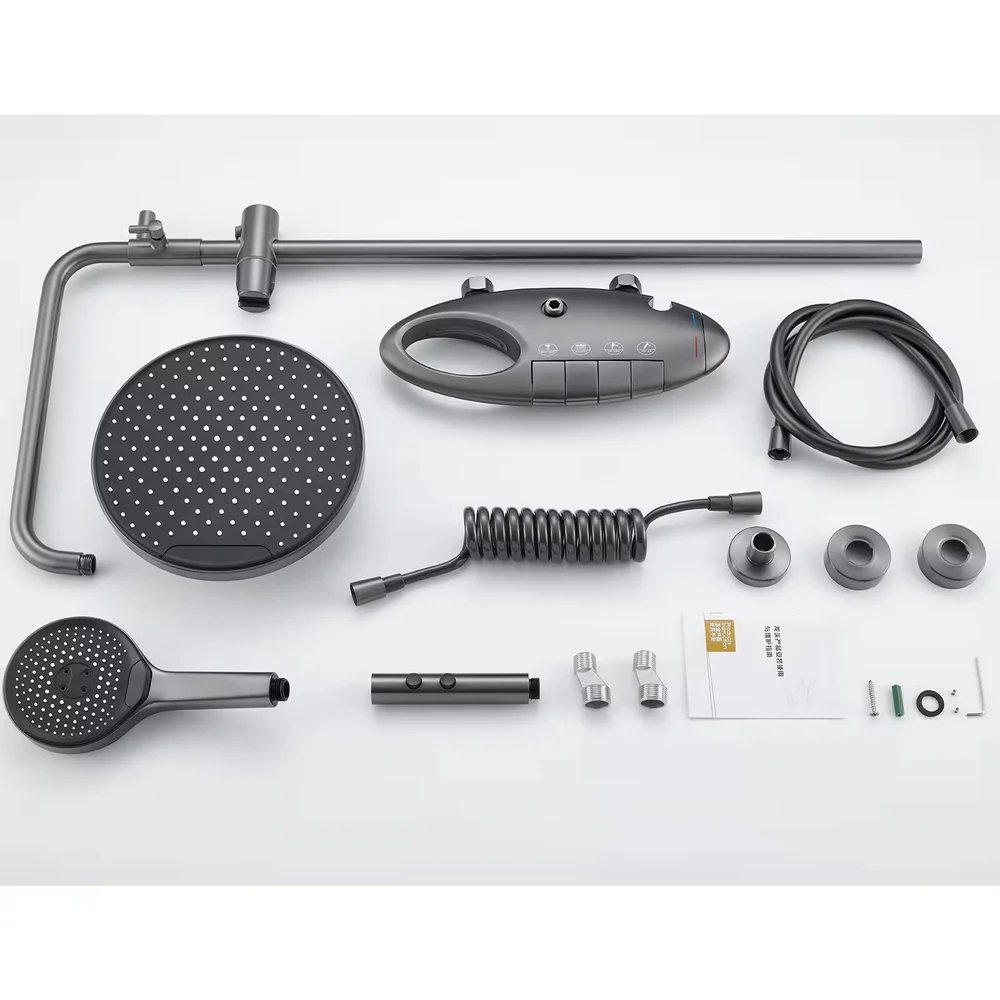 XY-110 Rain Shower System Thermostatic Gray - Image 5