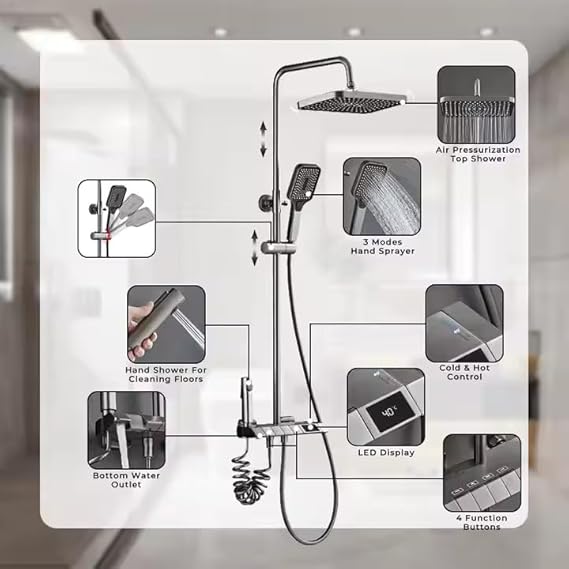 XY-111 luxurius Digital Piano Shower Set - Image 2