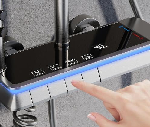 XY-119 Led Shower Panel Black Matte - Image 5