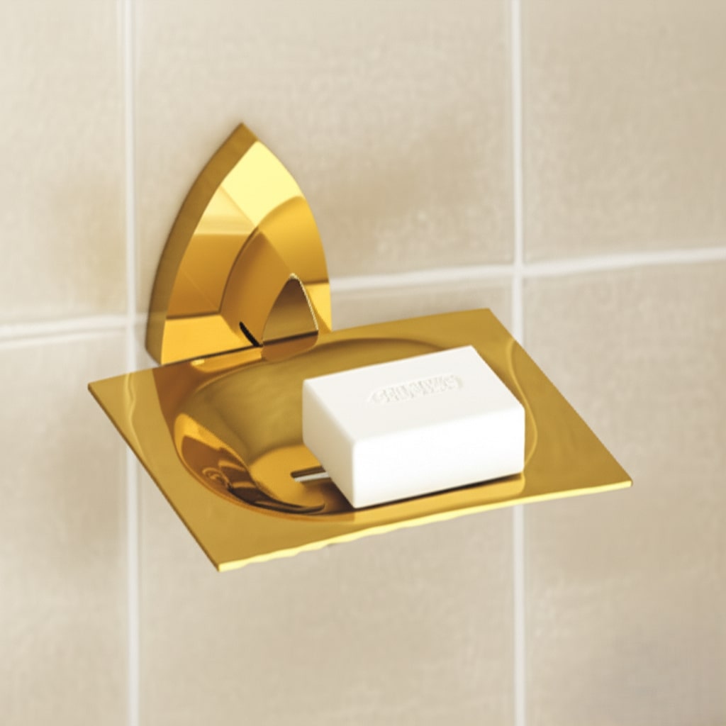 D-703 BRASS SOAP DISH (GOLD),(BRASS) - Image 5
