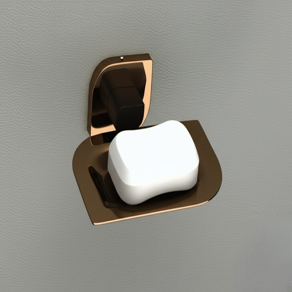 F-1103 BRASS SOAP DISH (DUAL),(BRASS) - Image 2