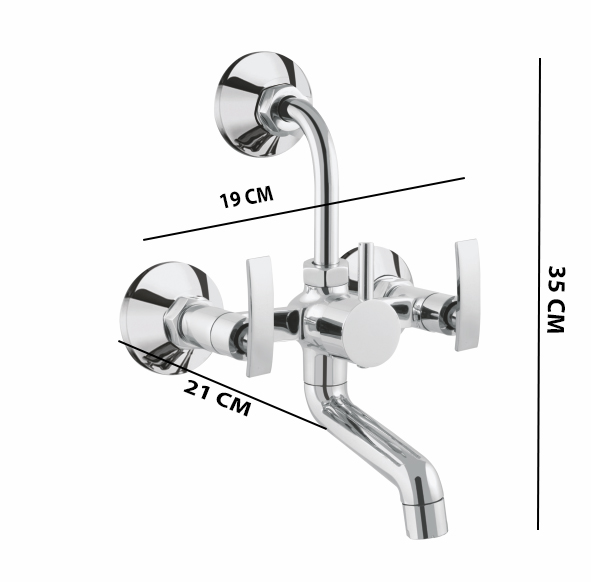 APX-1408 3 in 1 Wall Mixer With Bend - Image 6