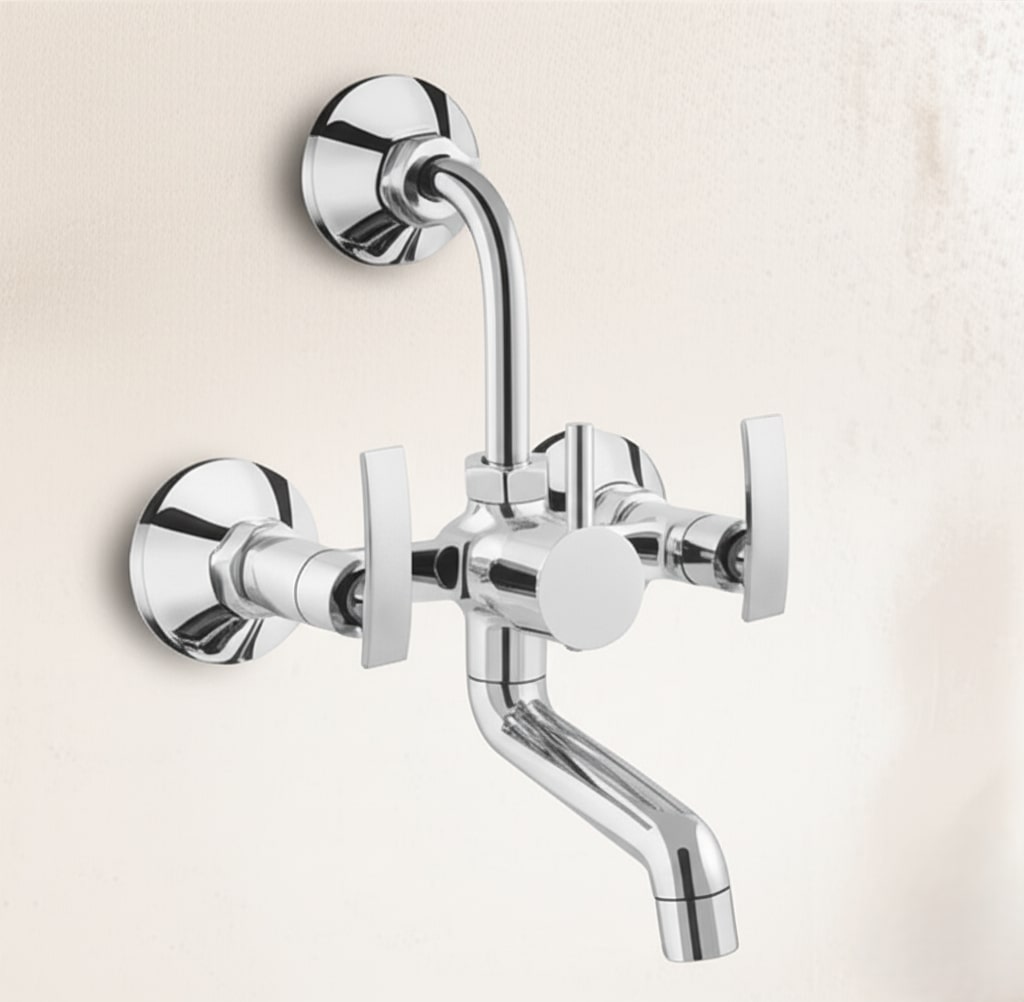 APX-1408 3 in 1 Wall Mixer With Bend - Image 2