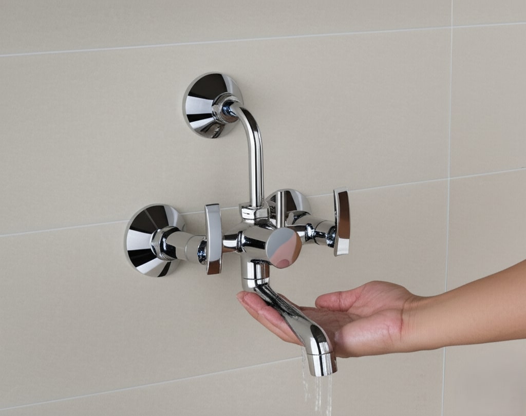 APX-1408 3 in 1 Wall Mixer With Bend - Image 4