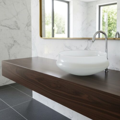 XYLOAN-1200 WHITE TABLE TOP BASIN GLOSSY (16"X16")