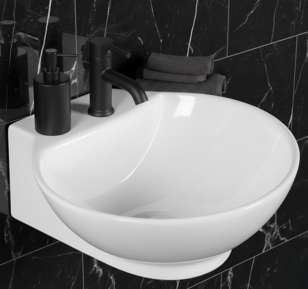 XYLOAN-1400 WHITE TABLE TOP BASIN GLOSSY (15"X15") - Image 2