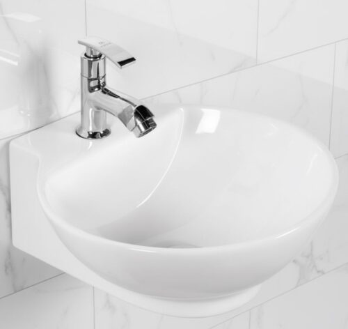 XYLOAN-1400 WHITE TABLE TOP BASIN GLOSSY (15"X15")