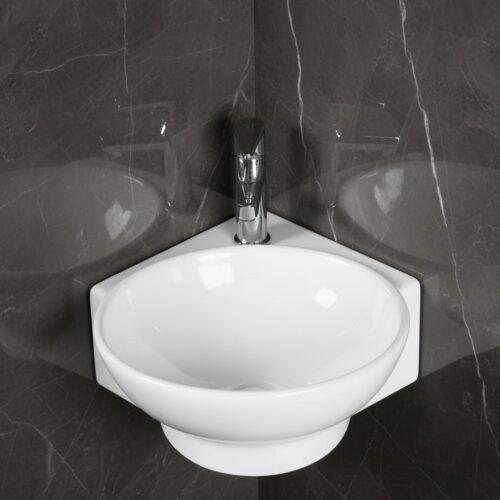 XYLOAN-2100 WHITE TABLE TOP BASIN GLOSSY (14"X14")