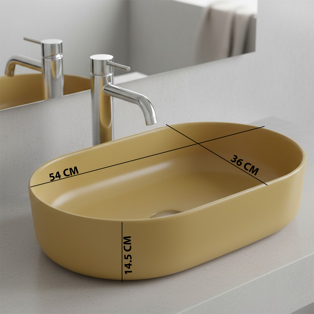 XYLOAN-22 C.YELLOW MATT BASIN (21"X14") - Image 3