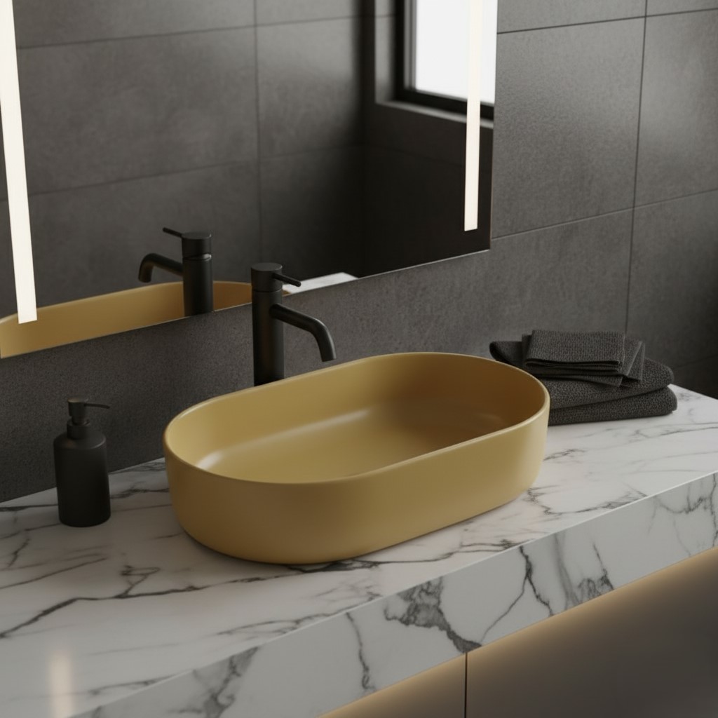XYLOAN-22 C.YELLOW MATT BASIN (21"X14") - Image 2