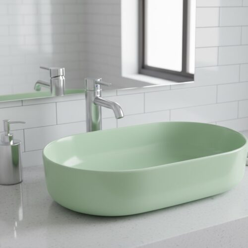 XYLOAN-22 D.GREEN MATT BASIN (21"X14")