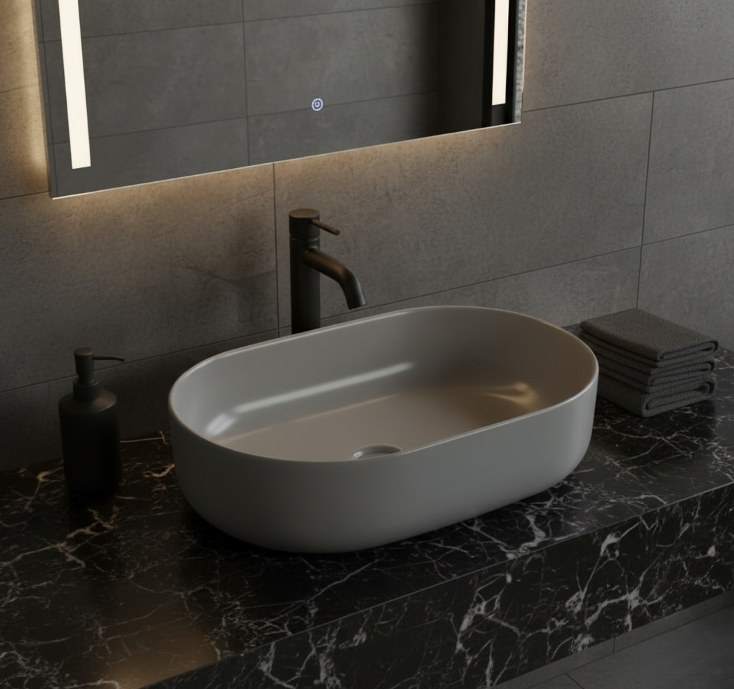 XYLOAN-22 M.GREY MATT BASIN (21"X14") - Image 2