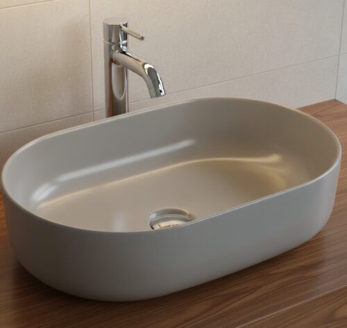 XYLOAN-22 M.GREY MATT BASIN (21"X14")