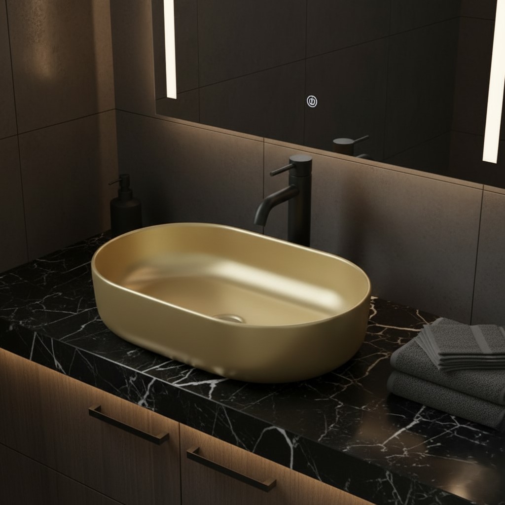XYLOAN-22 METALLIC BEIGE GLOSSY BASIN (21"X14") - Image 2