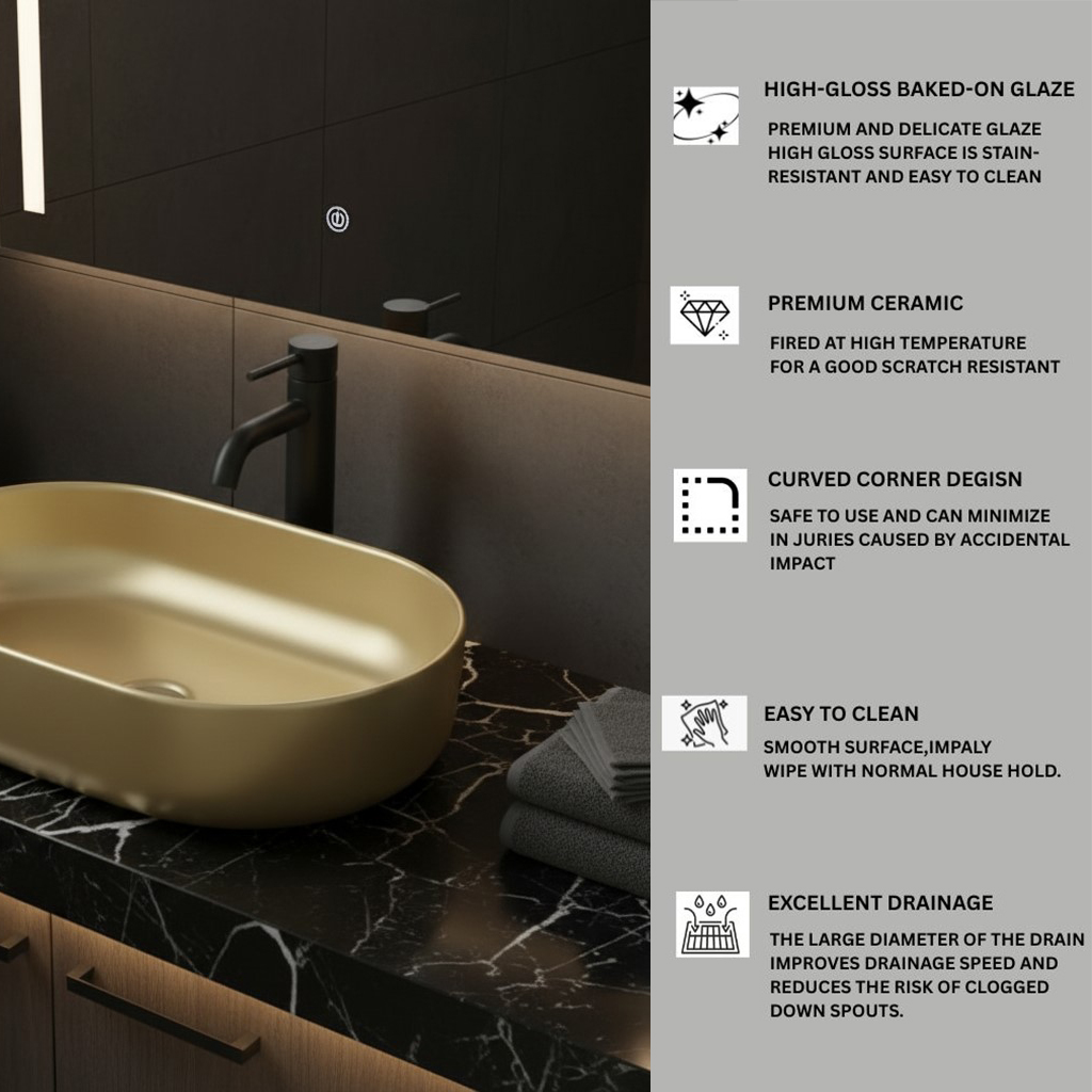 XYLOAN-22 METALLIC BEIGE GLOSSY BASIN (21"X14") - Image 4
