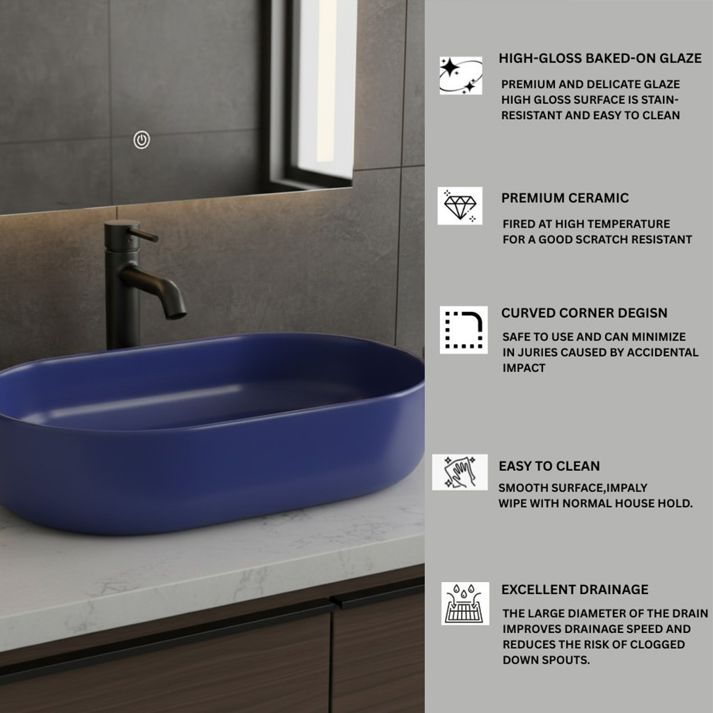 XYLOAN-22 METALLIC BLUE GLOSSY BASIN (21"X14") - Image 4