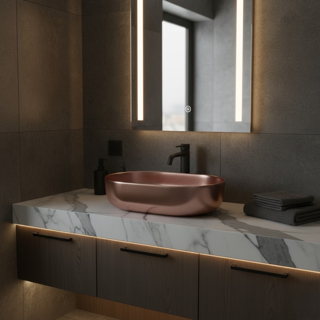 XYLOAN-22 METALLIC COPPER DUST GLOSSY BASIN (21"X14") - Image 2