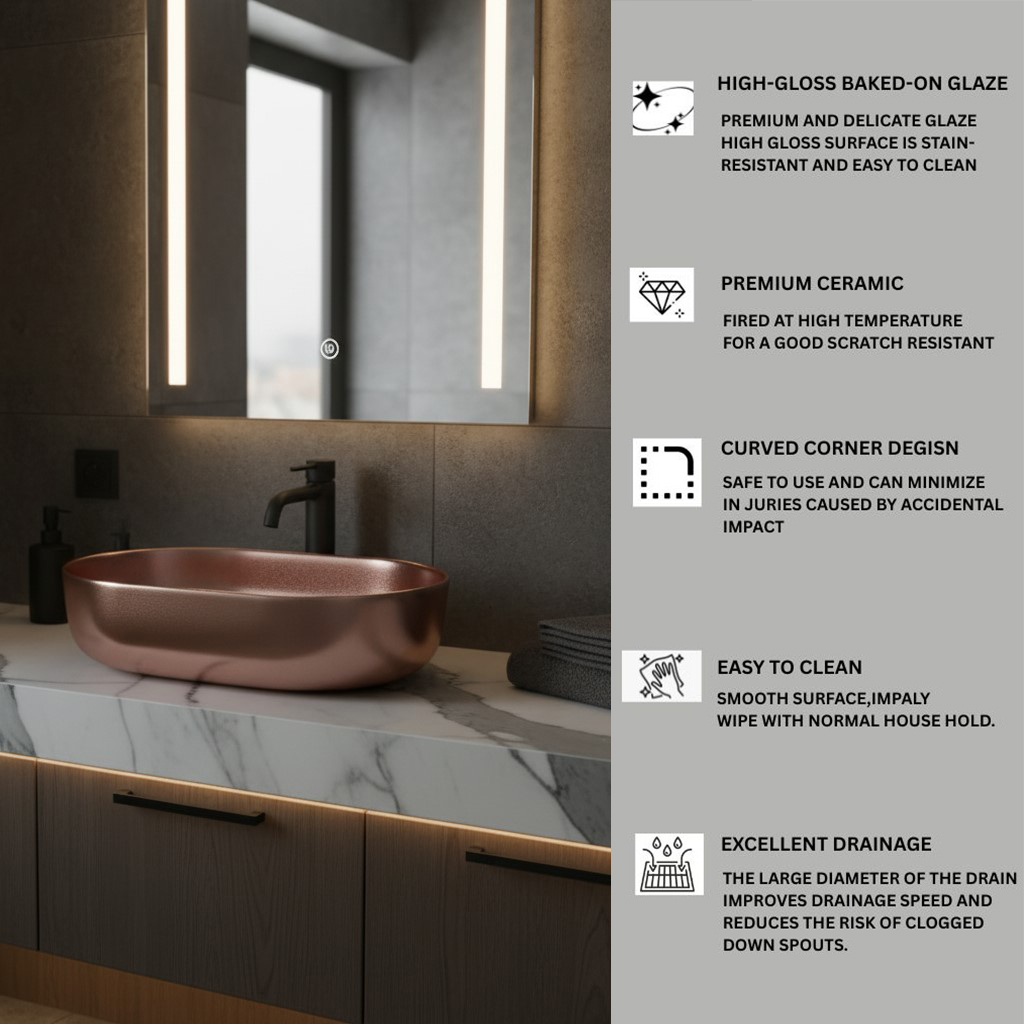 XYLOAN-22 METALLIC COPPER DUST GLOSSY BASIN (21"X14") - Image 4