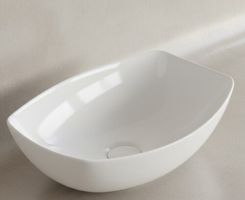 XYLOAN-2600 WHITE TABLE TOP BASIN GLOSSY (22"X15")