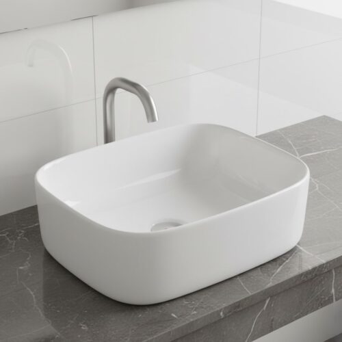 XYLOAN-300 WHITE TABLE TOP BASIN GLOSSY