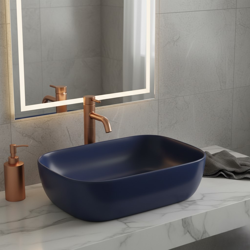 XYLOAN-4 B.BLUE MATT BASIN (18"X12") - Image 2