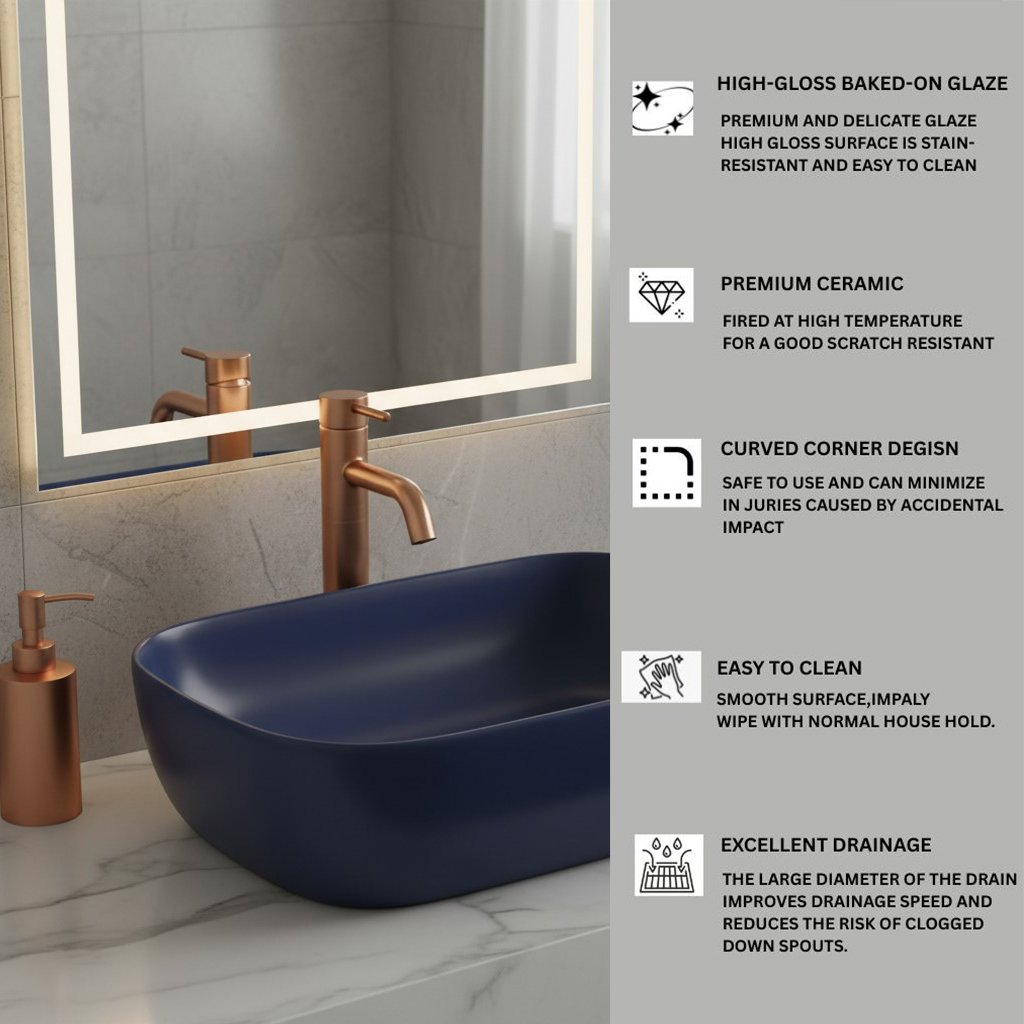 XYLOAN-4 B.BLUE MATT BASIN (18"X12") - Image 4