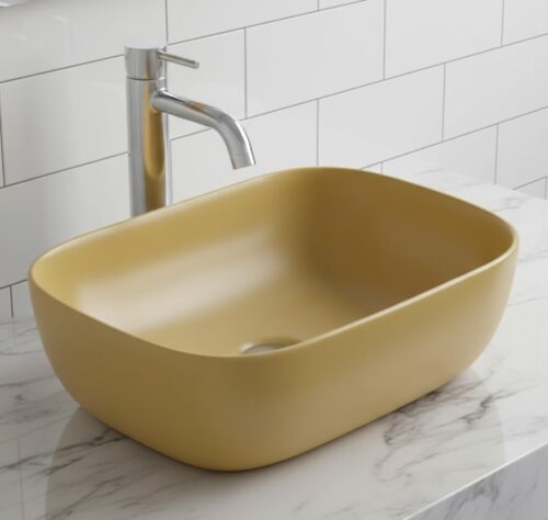 XYLOAN-4 C. YELLOW MATT BASIN (18"X12")