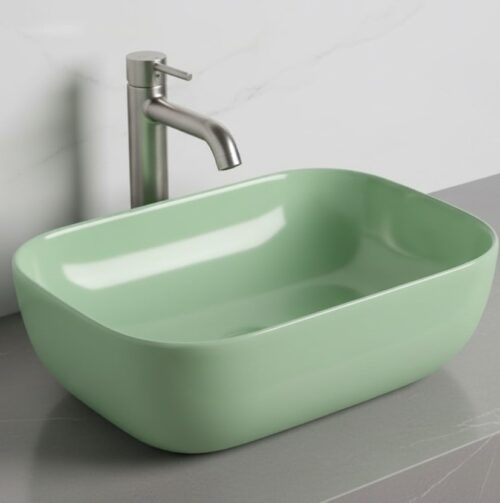 XYLOAN-4 D.GREEN MATT BASIN (18"X12")