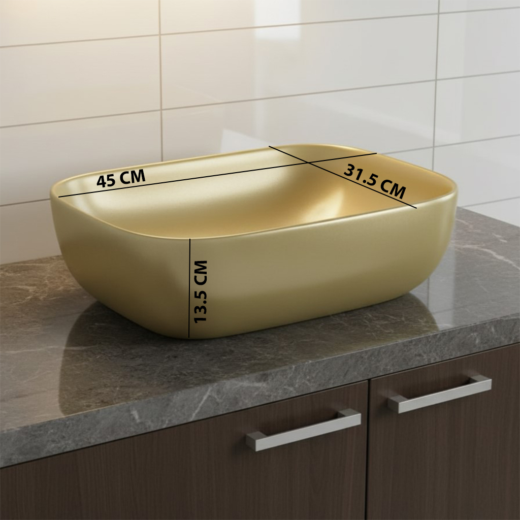XYLOAN-4 METALLIC BEIGE GLOSSY BASIN (18"X12") - Image 3
