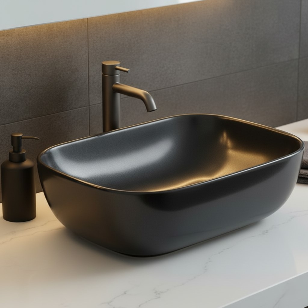 XYLOAN-4 METALLIC GREY GLOSSY BASIN (18"X12") - Image 2