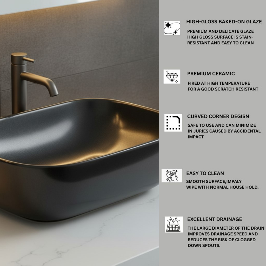XYLOAN-4 METALLIC GREY GLOSSY BASIN (18"X12") - Image 4