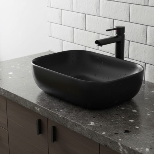 XYLOAN-4 SP.BLACK MATT BASIN (18"X12")