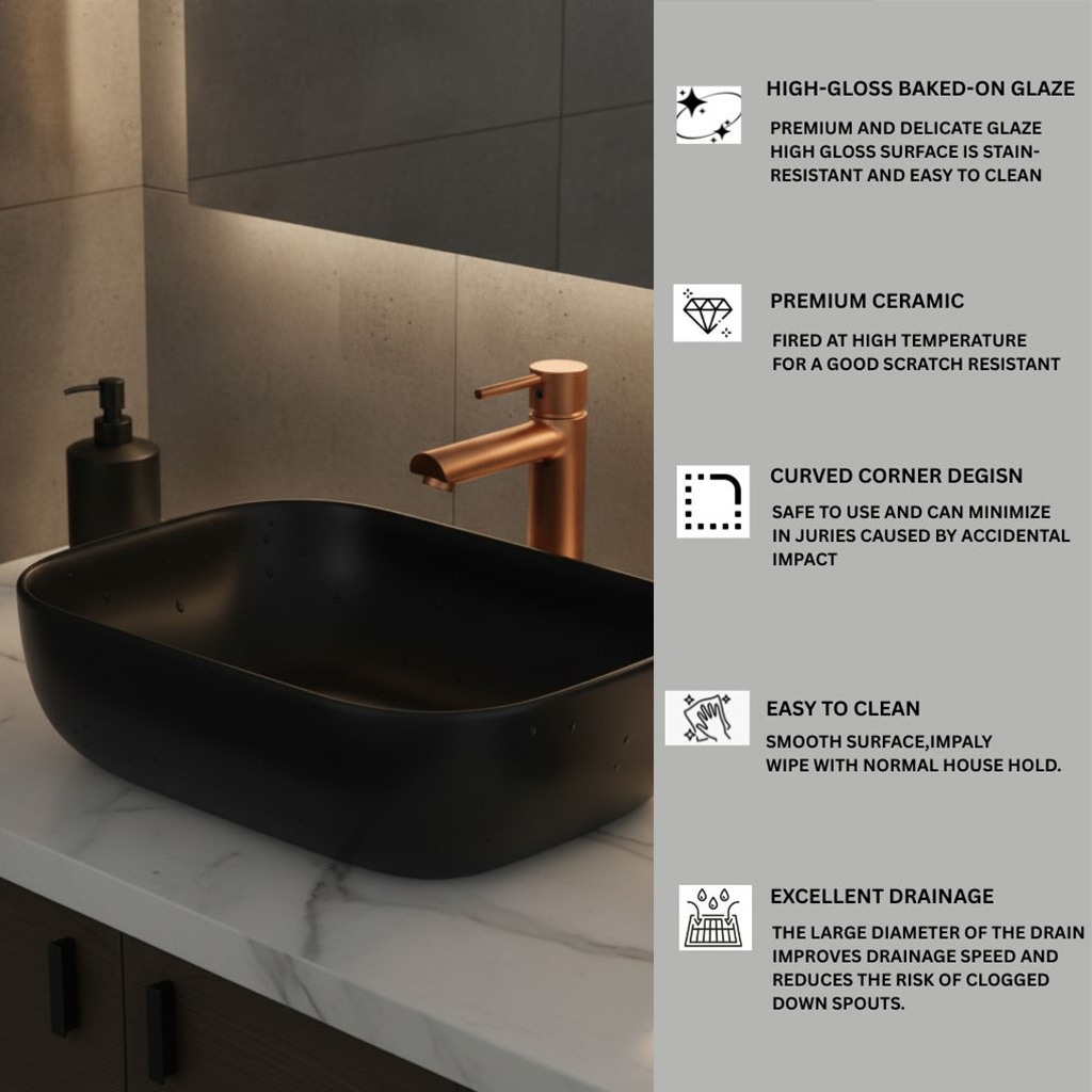 XYLOAN-4 SP.BLACK MATT BASIN (18"X12") - Image 4