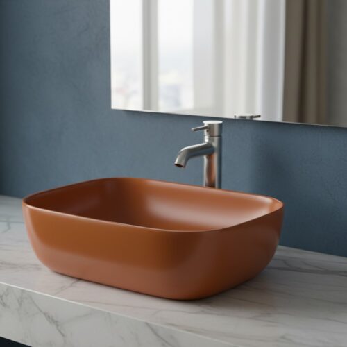 XYLOAN-4 G.BROWN MATT BASIN (18"X12")