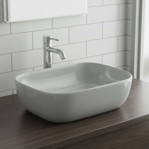 XYLOAN-4 M.GREY MATT BASIN (18"X12")