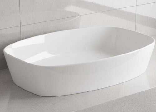 XYLOAN-600 WHITE TABLE TOP BASIN GLOSSY